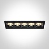 20W LED įleidžiamas šviestuvas, juodas, 3000K, 50506B/B/W
