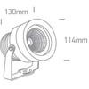 20W LED įsmeigiamas sodo šviestuvas, baltas, 3000K, IP65, 7047/W/W