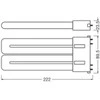 Osram 20W LED lemputė DULUX, 2G10, baltos matinės sp., 3000K