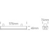 20W LED linijinis pramoninis šviestuvas, juodas, 3000/4000/5000K, 38100A/B/V