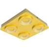 20W LED lubinis šviestuvas AURORE, žalvario sp./skaidrus, 3000K