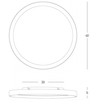20W LED lubinis šviestuvas, baltos/aukso sp., 2700/3000/4000K, dimeriuojamas, 25185