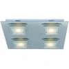 20W LED lubinis šviestuvas PEPPE, chromo sp./skaidrus, 3000K