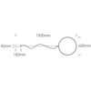 20W LED pakabinamas šviestuvas, juodas, 3000K, 40cm, dimeriuojamas, 63152A/B/W