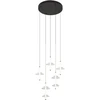 20W LED pakabinamas šviestuvas, juodos sp./skaidrus, 2700/3000K, dimeriuojamas, 26127
