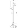 20W LED pastatomas lauko šviestuvas MAGNUS, tamsiai pilkas, 3000K, IP54, 90559