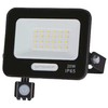 20W LED prožektorius su judesio davikliu, juodas, 4000K