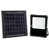 20W LED prožektorius su saulės baterija, juodas, 6000K