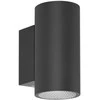 Sieninis šviestuvas 20W LED sieninis fasado šviestuvas LENTA 3K, juodas, 3000K