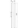 Sieninis šviestuvas 20W LED sieninis fasado šviestuvas REFLEXA, baltas, 3000K, IP54, 90430