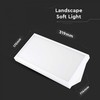 V-tac 20W LED sieninis lauko šviestuvas, baltas, 3000K