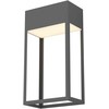 Sieninis šviestuvas 20W LED sieninis lauko šviestuvas STAND, tamsiai pilkas, 3000K, IP65, 90603