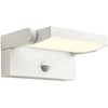 Sieninis šviestuvas 20W LED sieninis reguliuojamas lauko šviestuvas FLIP, baltas, 3000K, IP54, su judesio davikliu, 90586