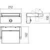Sieninis šviestuvas 20W LED sieninis reguliuojamas lauko šviestuvas FLIP, baltas, 3000K, IP54, su judesio davikliu, 90586