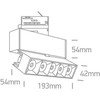 20W LED šviestuvas į bėgelius, juodas, 3000K, 65506BT/B/W