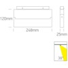 20W LED šviestuvas į magnetines sistemas ONELIGHT MINI/MIDI, juodas, 3000K, 42124BA/B/W