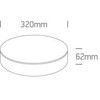 20W LED vidaus/lauko plafonas, baltas, 3000/4000/6500K, IP65, 67498/W/V
