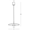 21W LED pakabinamas šviestuvas, raudonos plytų sp., 3000K, dimeriuojamas, 35cm, 2586