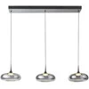21W LED pakabinamas šviestuvas TENELE, sidabro/dūmų sp., 3000K, dimeriuojamas