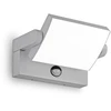 Sieninis šviestuvas Ideal Lux 21W LED sieninis fasado šviestuvas SWIPE, pilkas, 3000K, su judesio davikliu, IP54, 326870