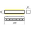 21W LED sieninis lauko šviestuvas AROOS, tamsiai pilkas, 3000K, IP65, šviečia į viršų ir į apačią, 90260