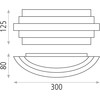 20W LED sieninis šviestuvas LUXUR, aukso sp., 2700/3000K, A3840070O
