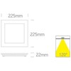22W LED įleidžiama panelė, balta, 3000/4000/5700K, 50122FA/W/V