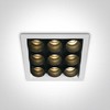 22W LED įleidžiamas šviestuvas, baltas, 3000K, 50906C/W/W