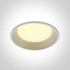 22W LED įleidžiamas šviestuvas, baltas, 3000K, 10122D/W/W