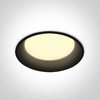 22W LED įleidžiamas šviestuvas, juodas, 4000K, 10122D/B/C
