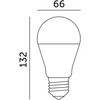 22W LED lemputė GS, E27, balta, 6500K, 180°