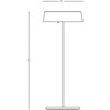 2.2W LED pastatomas lauko šviestuvas, aukso sp., 3000K, dimeriuojamas, su baterija, E291