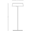 2.2W LED pastatomas lauko šviestuvas, juodas, 3000K, dimeriuojamas, su baterija, E289