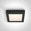 Lubinis šviestuvas 22W LED plafonas, juodas, 3000K, 62122F/B/W