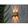 Sieninis šviestuvas 22W LED sieninis fasado šviestuvas KENDO, aukso sp., 2700/3000K, dimeriuojamas, IP65, A2032370ODP