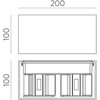 Sieninis šviestuvas 22W LED sieninis fasado šviestuvas KENDO, juodas, 2700/3000K, dimeriuojamas, IP65, A2032370NDT