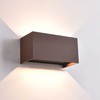 Sieninis šviestuvas 22W LED sieninis fasado šviestuvas KENDO, rūdžių sp., 2700/3000K, dimeriuojamas, IP65, A2032370MDP