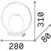 22W LED stalo šviestuvas OZ, juodas, 2700K, 342474