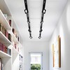 22W LED šviestuvas į 3 fazių bėgelį POV, juodas, 3000K, 296357