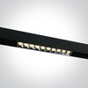 22W linijinis šviestuvas į magnetines sistemas ONELIGHT MAXI, juodas, 3000K, DALI, 42102BL/B/W