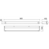23,91W LED sieninis šviestuvas FLIPPER, matinės baltos sp., 3000K, IP44, 01-2295