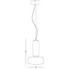 23W LED pakabinamas šviestuvas, juodu korpusu, 3000K, 23084
