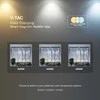 V-tac 23W LED SMART šviestuvas į magnetinius bėgelius, 48V, juodas, 3000-6500K