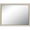 Sieninis šviestuvas 23W LED šviestuvas - veidrodis, matinės juodos sp., 3000/4000K, dimeriuojamas, IP44, 25392