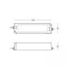 240W LED maitinimo šaltinis, baltas, 48V, IP20, dimeriuojamas, 25481