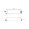 240W LED maitinimo šaltinis, baltas, 48V, IP20, BLUETOOTH, 25482