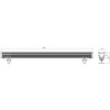 24W LED fasado šviestuvas XFLOW L, anoduoto aliuminio sp., RGB, 10°x60°