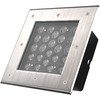 24W LED įleidžiamas į žemę lauko šviestuvas INGROUND SQUARE, juodas, 3000K, 45°, DALI, IP67