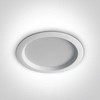 24W LED įleidžiamas šviestuvas, baltas, 3000K, 10124T/W/W