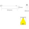 Bikuvalt 24W LED linijinis bėgelio šviestuvas, juodas, 3000/4200/6500K, 65028AT/B/V